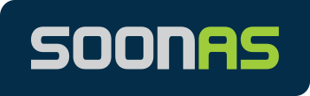 SoonAs logo, link to homepage